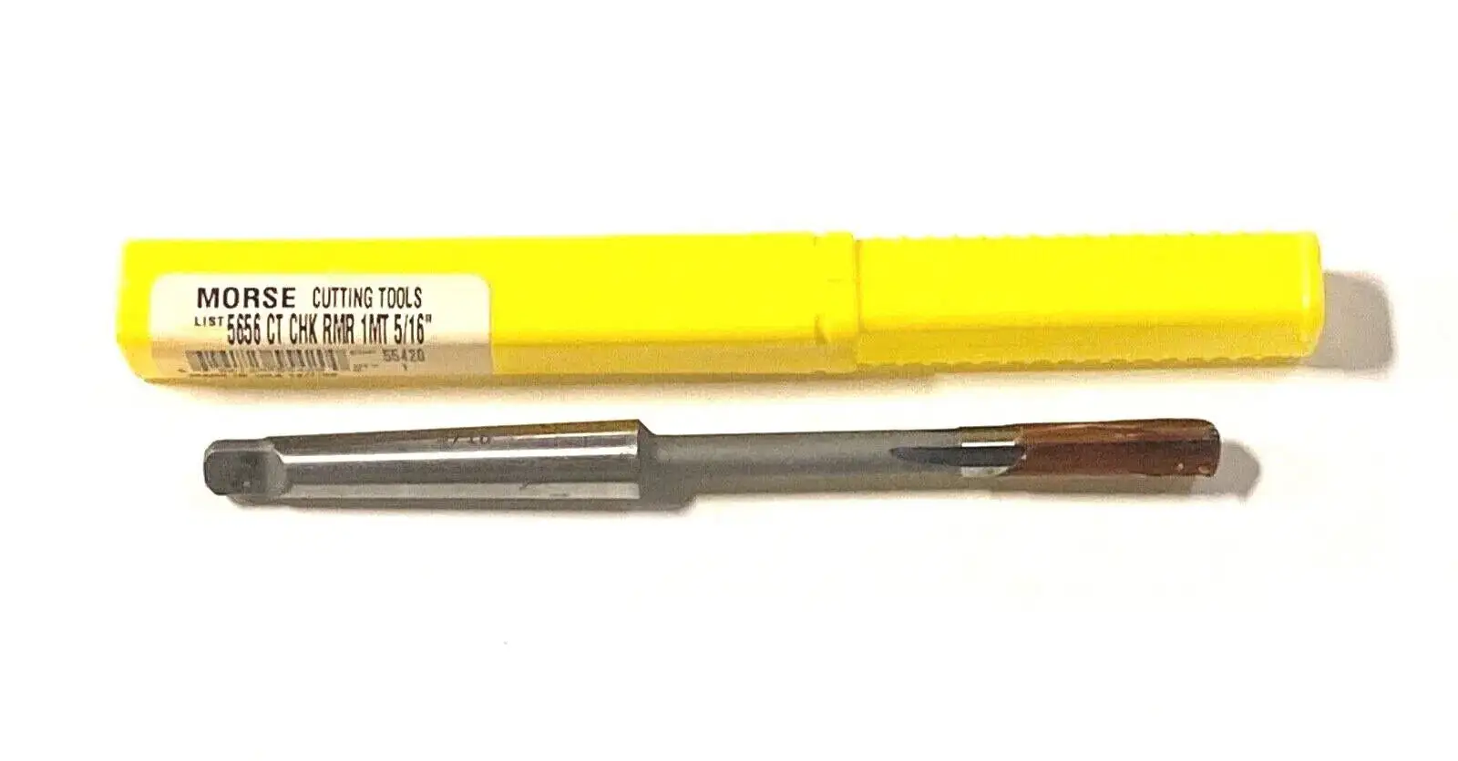 Morse 5/16" Chucking Reamer Carbide Tipped Taper Shank 1MT USA Made 55420