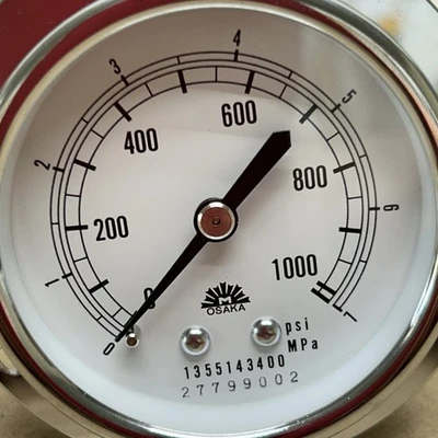 OSAKA PRESSURE GAUGE  7MPA/1000P NNB (NICE GAUGE!) FAST SHIPPING! + WARRANTY