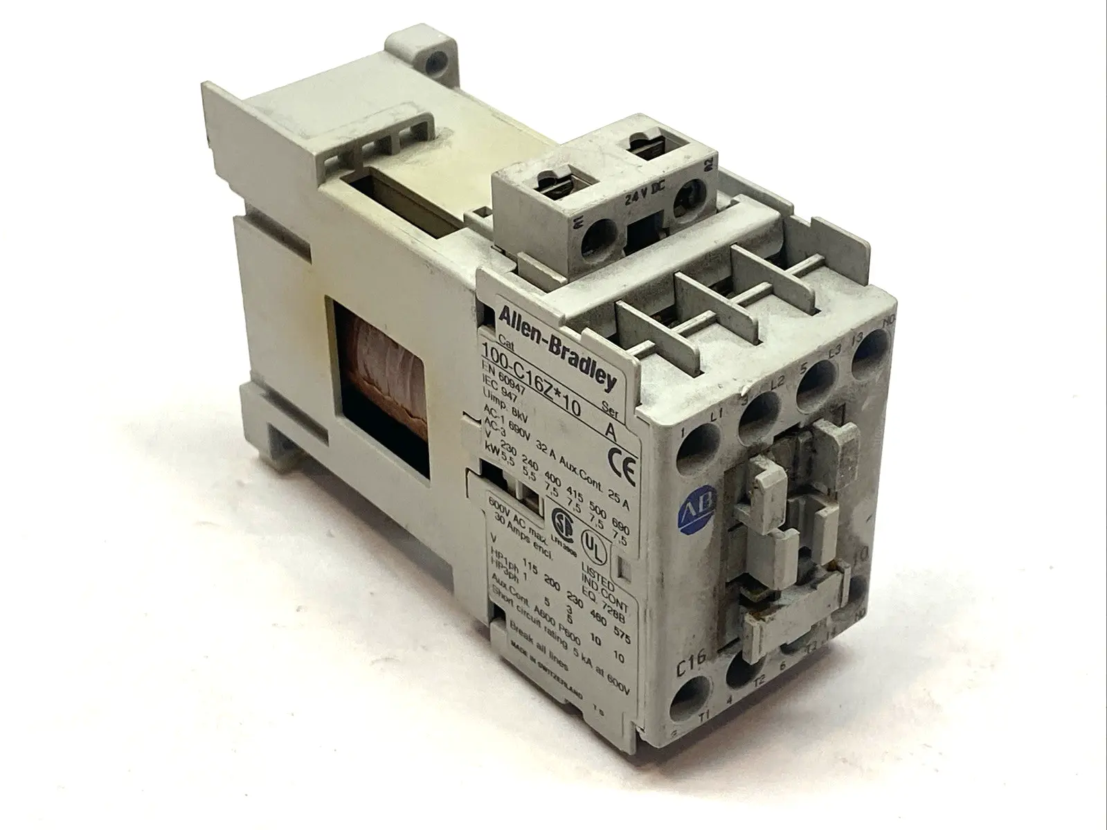 Used Allen-Bradley Series A Contactor 16A 3P 600VAC 690V PLC Contactors Michigan US | Maverick Industrial Sales #1402104