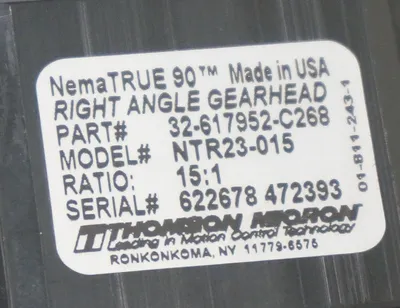 USED CONTROL TECHNIQUES NTE-207-CONS-0000 SERVO MOTOR W/ THOMSON 32-617952-C268