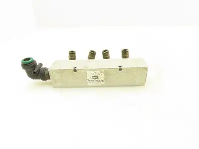 Manifold Systems Inc 4-Station Aluminum Manifold 1/4" NPT  Lot of 2