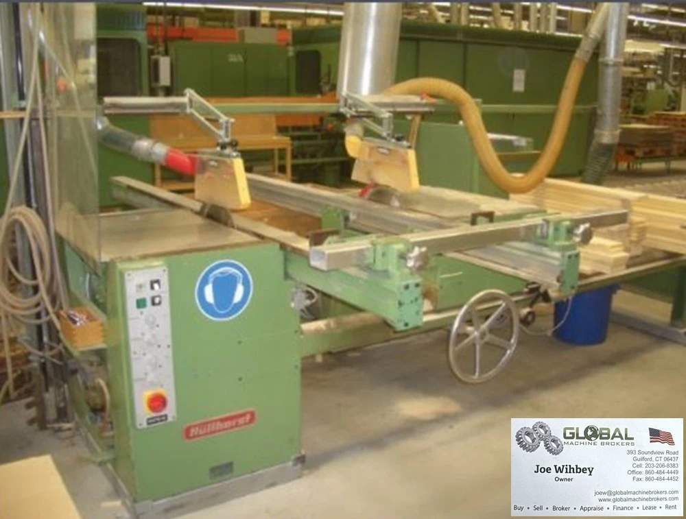 Hullhorst Model DH 53 210-2100 mm Max Cutting Length 3kW Dual Head Saw