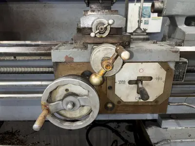 14" X 40" SUMMIT MODEL #14 ENGINE LATHE. 2" HOLE: STOCK #23258