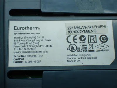 Used EUROTHERM 2216/AL/VH/R1/R1/FH/XX/XX/2YM/ENG Temperature Controls Ohio US | HGR 24 #803607