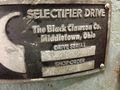 Black Clawson Selectifier Screen Gear Drive