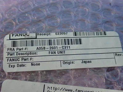 Used FANUC A05B2601C311 Fans Ohio US | HGR 24 #752022