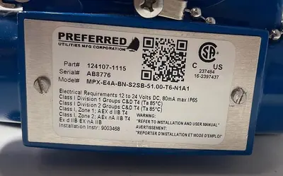 NEW MFG CORPORATION MPX/E LEVEL AND TEMPERATURE TRANSMITTER 45PSI