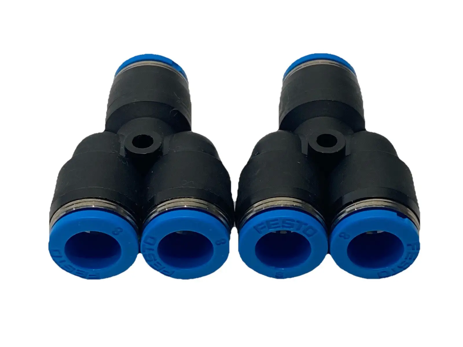 QSY-8, 153150 | Festo QSY-8 Push-In Y-Connector/Fitting 8mm Tube O.D. 153150 LOT OF 2 - New Other