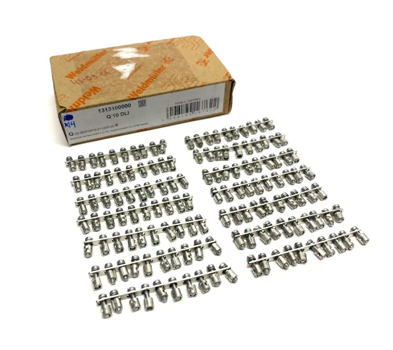 USED WEIDMÜLLER TERMINAL BLOCK CROSS CONNECTOR 10-POLE Q 10 DLI