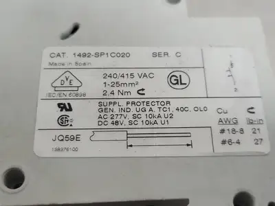 USED ALLEN-BRADLEY 1492-SP1C020