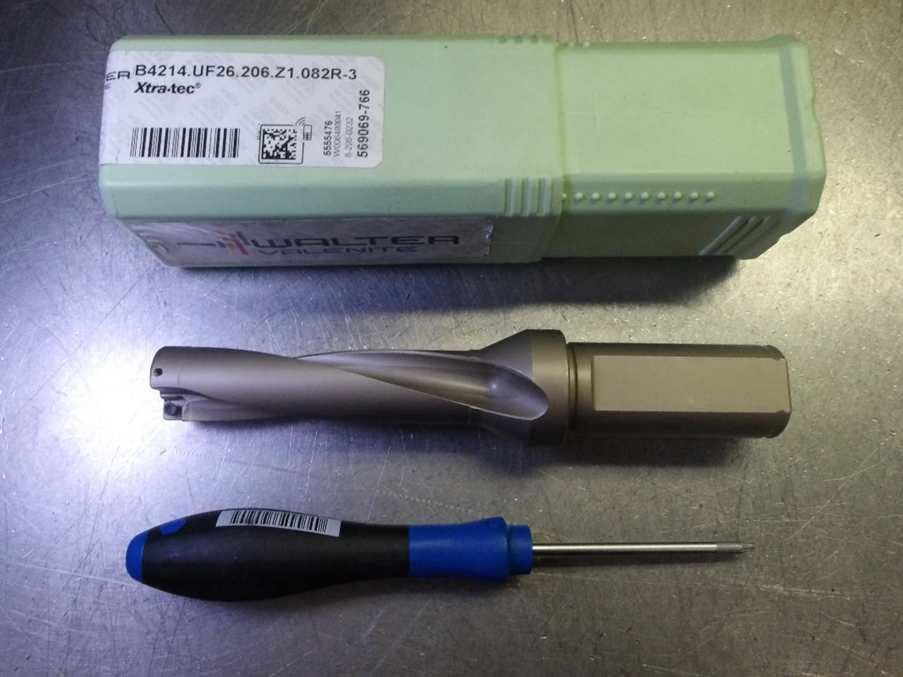 Walter 13/16" Coolant Thru Indexable Drill B4214.UF26.206.Z1.082R-3 (LOC71)