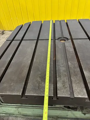 60" X 60" CINCINNATI GILBERT ROTARY TABLE W/ 60" POWER TRAVEL: STOCK #23585