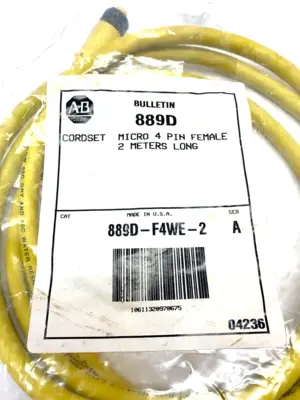 New | in-Stock Allen-Bradley 889D-F4WE-2 Connector Accessories Michigan US | Maverick Industrial Sales #1483257