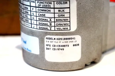 NEW DANAHER CONTROLS 62510000541 ENCODER 3/8 SHT FLG MT W/MKR CMOS LD