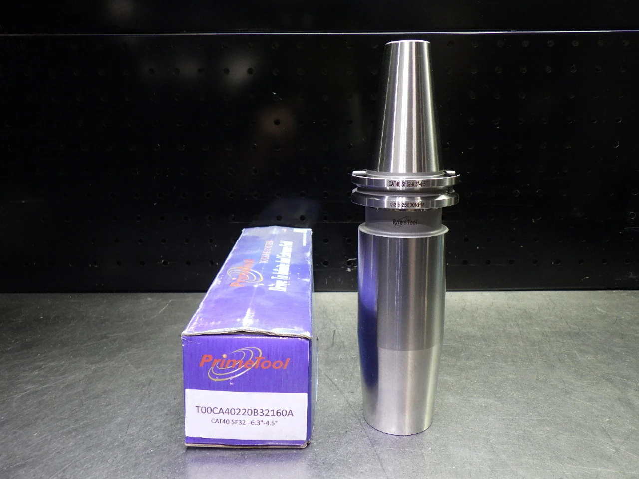 PrimeTool CAT40 32mm Shrink Fit Tool Holder 6.3" Pro T00CA40220B32160A (LOC2288B)
