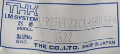 NEW THK LTR25UUZZCL+580LHFM ROTARY NUT LTR25UUZZCL580LHFM