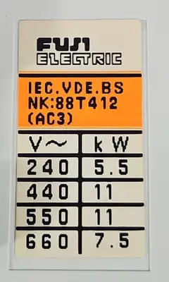 USED Fuji REVERSING CONTACTOR FUJI SC-5-1. TR-5-1N/3.