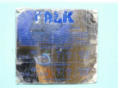 Falk RK2050F 2A UltraMax Gear Drive 6.147 Ratio 1750 RPM In 280 Out Small Damage See Pics! Rebuilt