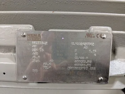 40 HP Siemens Electric Motor 460V 3600 RPM 326TS Frame RGZEESDX Rebuit