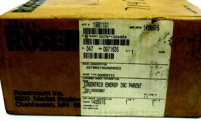 NEW ROSEMOUNT 0078-R-21-N-00-N-060-E5 SENSOR 0078R21N00N060E5