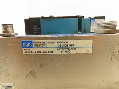 MAC SM32 MAConnect 10-Station Serial Manifold DeviceNet 92B Solenoid Valves 24V