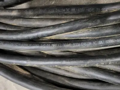 112 ft SOOW Power Extension Cord 14/3 AWG 15A 125V