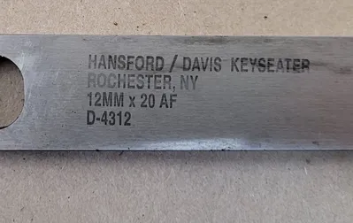 HANSFORD DAVIS D-4312 Tooling & Accessories, Keyseaters | Machinery Central (2)