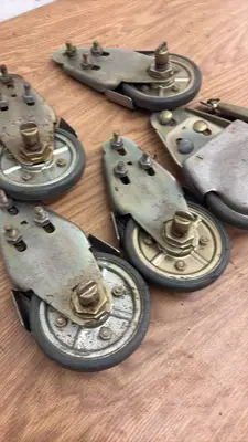 Set of 5 Heavy Duty Swivel Industrial Caster Wheels