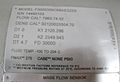 Used Micro Motion F300S355C6BAEZZZX Sensors New Hampshire US | Bitter End Trading #1452764
