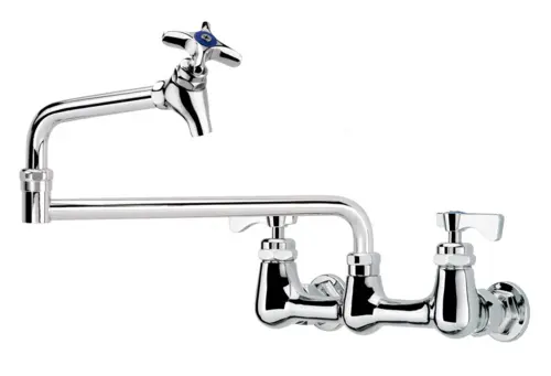 Krowne 16-252L Splash Mount Pot Filler Faucet w/ 18" Swing Nozzle