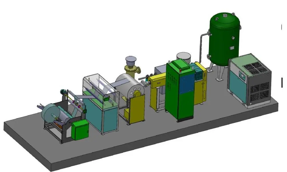 NEW 2020 ZUICK- POLYPROPYLENE PP NON-WOVEN MELT EXTRUSION LINE ZK50/30-PP 240 MELT BLOWN NON WOVEN EXTRUSION LINE