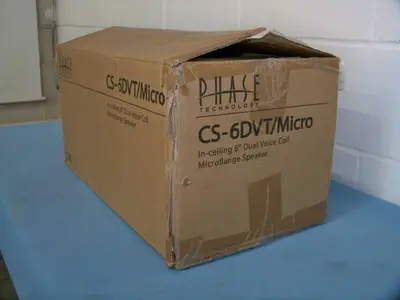 (4) Phase Technologies CS-6DVT Micro Speakers - NEW IN BOX