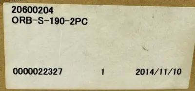 NEW NIPPON ORB-S-190-2PC HYDRAULIC PUMP 20600204