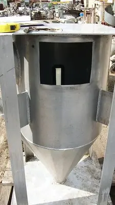 Hopper, 22" x 25", Alum, 23" Cone Bottom #S740137