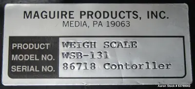 Used MAGUIRE WSB-131 Mixers Illinois US | Aaron Equipment #86491