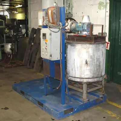 SPC6152  Tank 60 gallon vertical tank, Stainless Steel, propeller agitator, dish