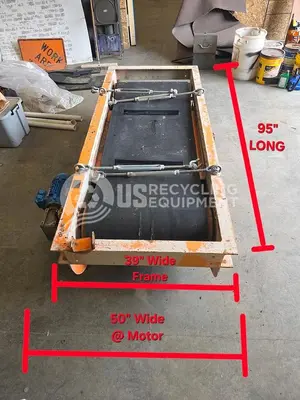 USED ERIEZ CP20 95INCH CROSSBELT MAGNET CONVEYOR