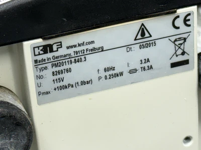 Used KNF PM20119-840.3 Vacuum Systems Missouri US | BioLabTek #1464016