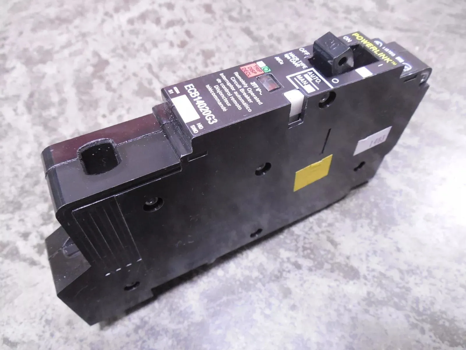 Square D ECB14020G3 Powerlink Circuit Breaker 20 Amps 277VAC Used