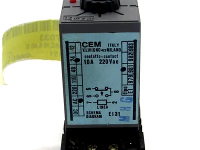 USED CEM SYSTEMS E131 TIMING RELAY 0-6 SECOND