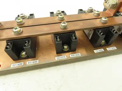 Water Cooling Block Solid Copper Base CPUs & Resistors 1/4"NPT Fittings Busbar