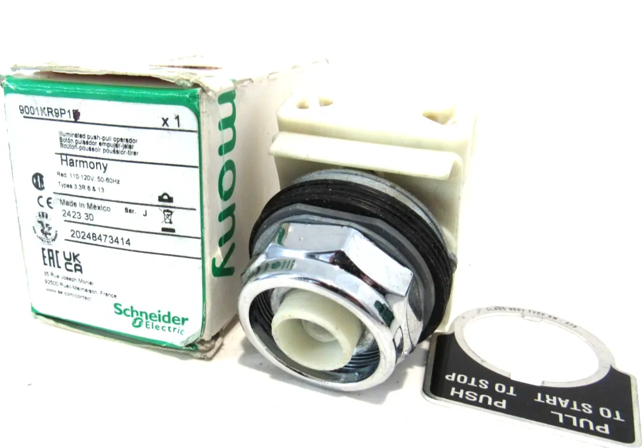 NEW SCHNEIDER ELECTRIC 9001-KR9P1 PUSHBUTTON 9001KR9P1