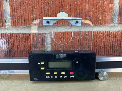 USED BETA PRECISION INDUSTRIES PEAK STAND MICROSCOPE 50X W/ ELECTRONIC RULER 80"