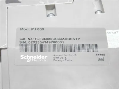 Square D PJF36080CU33AABSKYP PowerPact Circuit Breaker 800 Amps 600V 3 Pole New