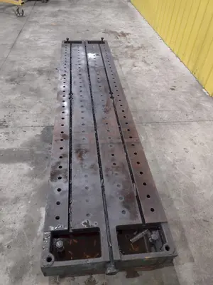 138" X 30" X 6.25" T-SLOTTED LAYOUT PLATE / TABLE: STOCK #23626