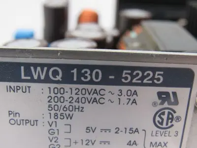 Nemic Lambda LWQ130-5225 Power Supply For Panasonic Robot Controller