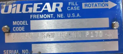 NEW OILGEAR PVWH60-LSAY-CF-NN-P170 HYDRAULIC PUMP PVWH60LSAYCFNNP170