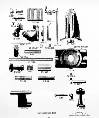 BROWN & SHARPE No 13 Cylindrical Grinder Universal Head USA # 7472