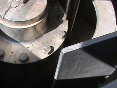 Western States 40 x 24 Quadramatic perforate basket centrifuge, 316SS.