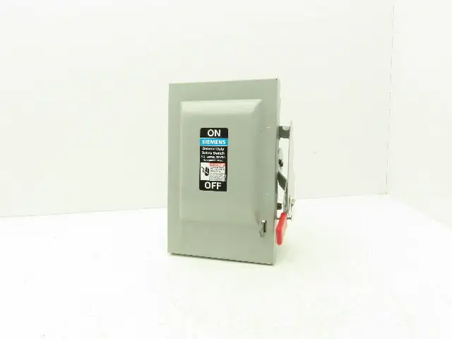 Siemens GNF322 Safety Switch Disconnect Non Fusible 60A 240VAC 250VDC HP Rated